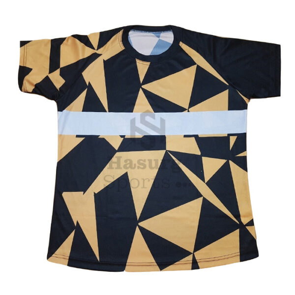 Black Yellow Running Shirt