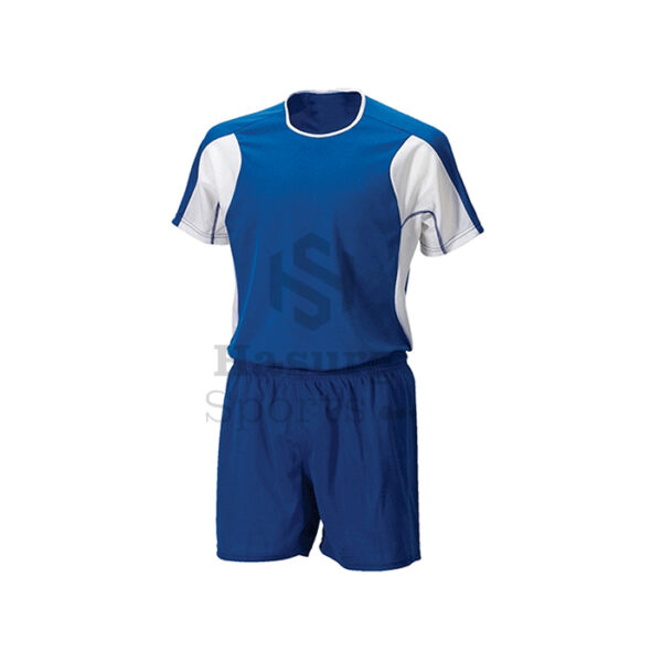 Blue & White Panel Soccer Uniform